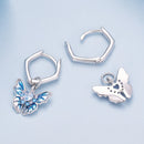 925 Sterling Silver Enamel Pavé Setting CZ Earrings for Women-6