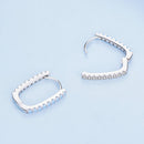 925 Sterling Silver Opal Earrings with Platinum Plating for Women-6