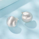 925 Sterling Silver 1.4cm White Gold Plated Earrings-3