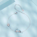 925 Sterling Silver & Plated White Gold Adjustable Bracelet for Women-3