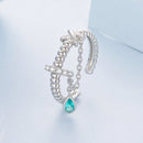 925 Sterling Silver Ring with Pavé Setting and CZ for Women-1