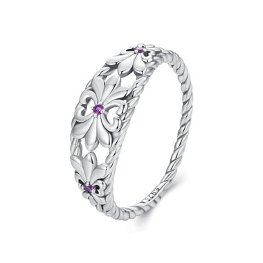 925 Sterling Silver Oxidized 1.3mm Pavé Set CZ Ring Size 6.0 for Women - 0