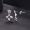 925 Sterling Silver Moissanite 0.1ct Earrings for Women-7