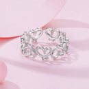 925 Sterling Silver and White Gold Plated Ring for Women-3