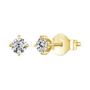 S925 Sterling Silver 3mm Moissanite Earrings for Women-2