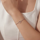 925 Sterling Silver Plated White Gold Moissanite Bracelet for Women-6