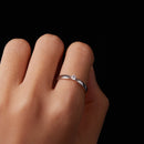 925 Sterling Silver Moissanite Ring Size 6 for Women-4