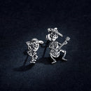 S925 Oxidized Silver Earrings Size 1.5*1cm, 2.4*1.3cm for Women-6