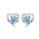925 Sterling Silver Earrings with Pavé Setting CZ, 0.9cm for Women-3