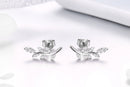 925 Sterling Silver Earrings with CZ-5