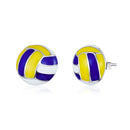 925 Sterling Silver Oxidized Enamel Earrings for Women-1