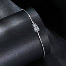 925 Sterling Silver 0.2 Carat Genuine Moissanite Bracelet for Women-2