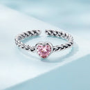 925 Sterling Silver Love CZ Ring for Women-3