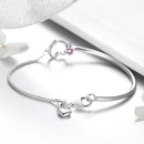 925 Sterling Silver Bracelet 19cm for Women-4