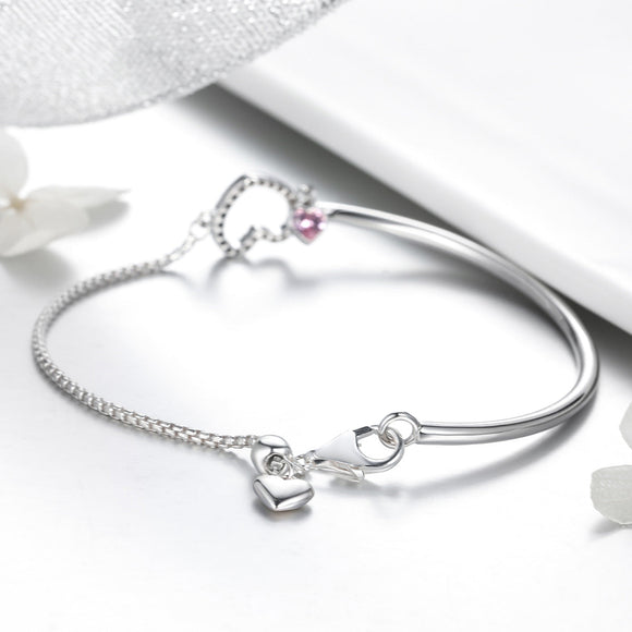 925 Sterling Silver Bracelet 19cm for Women