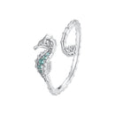 925 Sterling Silver White Gold Plated Pavé Setting CZ 1.3mm Ring for Women-1