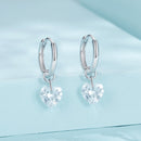 925 Sterling Silver Earrings with Pavé Setting CZ and White Gold Plating for Women-5