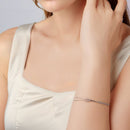 925 Sterling Silver & Plated White Gold Bracelet for Women-6
