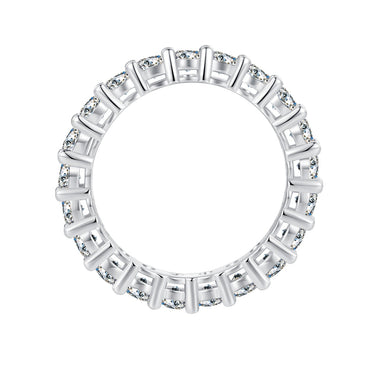 925 Sterling Silver Moissanite 0.1ct Ring Size 6 for Women - 0