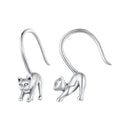 S925 Oxidized Silver Earrings 17x3mm for Women-1