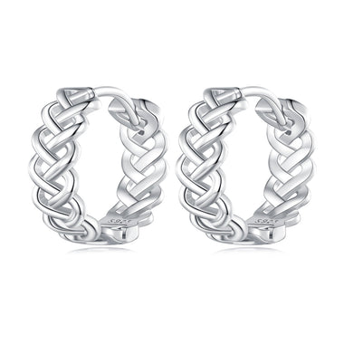 925 Sterling Silver Earrings with Platinum Plating for Women - 0