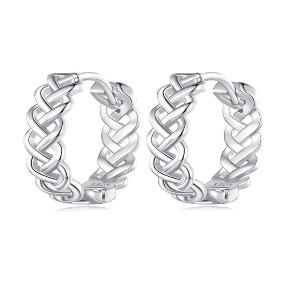 925 Sterling Silver Earrings with Platinum Plating for Women