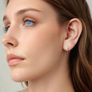 925 Sterling Silver Earrings 1.8cm x 1.0cm for Women-7