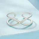 925 Sterling Silver Oxidized 0.7cm Ring for Women-4