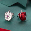 925 Sterling Silver Earrings with Synthetic Spinel & Enamel, 1.1x0.8cm for Women-3