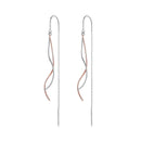 925 Sterling Silver Earrings 56*10mm Plated Platinum Rose Gold for Women-2