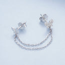 S925 Sterling Silver 40mm Pavé CZ Earrings-5