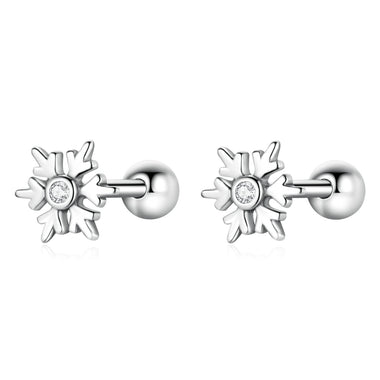 925 Sterling Silver Earrings with Pavé Setting and Oxidized Finish