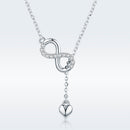 925 Sterling Silver Adjustable Necklace 38-45cm for Women-3