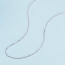 925 Sterling Silver Platinum Plated 45cm Chain Length Necklace for Women-4