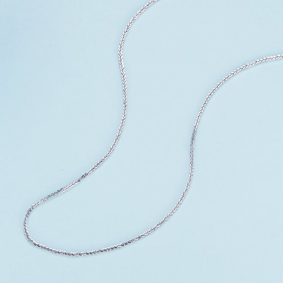 925 Sterling Silver Platinum Plated 45cm Chain Length Necklace for Women