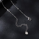 925 Sterling Silver Plated White Gold Moissanite Necklace 400+50mm for Women-5