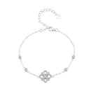 S925 Sterling Silver 0.5 Carat Moissanite Bracelet 16cm+5cm for Women-1