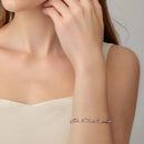 925 Sterling Silver White Gold Plated 15+6cm Adjustable Bracelet for Women-6