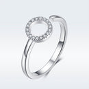 925 Sterling Silver Ring with Pavé Set CZ-2