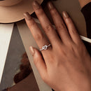 925 Sterling Silver & Plated White Gold 1.6mm Ring for Women-5