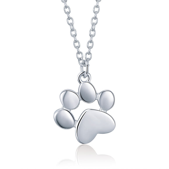 925 Sterling Silver Necklace with SCN Pendant 1.5x1.4cm for Women