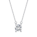 925 Sterling Silver 0.65 Carat Moissanite Necklace for Women-2