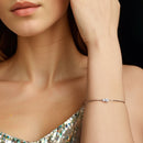 925 Sterling Silver 0.2 Carat Genuine Moissanite Bracelet for Women-4