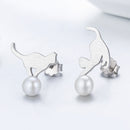 925 Sterling Silver Shell Pearl Earrings for Women-3