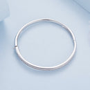 925 Silver & Platinum Pavé Setting CZ Bracelets, Size 17.0 mm for Women-6