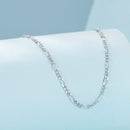 925 Sterling Silver Plated Platinum Necklace for Women-3