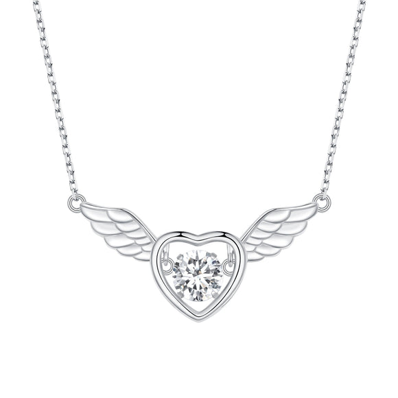 925 Sterling Silver Adjustable Necklace with Zircon and CZ for Women