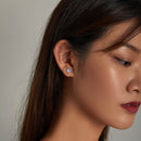 S925 Sterling Silver Resin Oxidized Silver Earrings-7