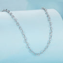 925 Sterling Silver Necklace with Platinum Plating, 395+55mm Length, 3.0mm Width for Women-3
