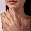 925 Sterling Silver Pendant 0.15cm Enamel CZ Ring for Women-5